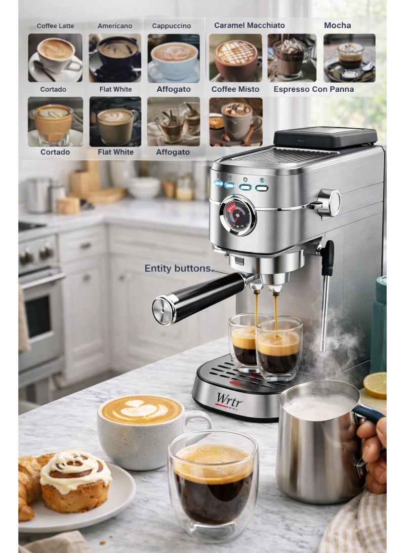 Wtrtr Espresso Machine Coffee, Professional Espresso Maker,Espresso Manual Coffee Machines [1 year warranty] - Image 3