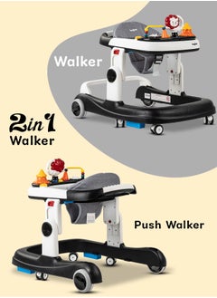 BAYBEE Astro 2 In 1 Baby Round Walker With 3 Adjustable Height, Musical Toy Bar, Speed Adjustable Wheels Walker, 6 To 24, Months, Boys/Girls, Black  - Image 3