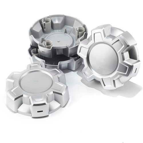 DewFlew 4Pcs Wheel Center Cap for 2019-2024 Silverado 1500 Wheel Rim Outer 187.5mm(7.38in) Silver Hub Caps Wheel Cover, Replacement 84173372 23378301 - Image 2