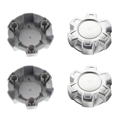DewFlew 4Pcs Wheel Center Cap for 2019-2024 Silverado 1500 Wheel Rim Outer 187.5mm(7.38in) Silver Hub Caps Wheel Cover, Replacement 84173372 23378301 - Image 1
