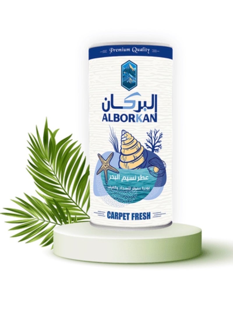 AL Borkan Refreshing Powder for Carpets, Upholstery, and Rugs in Two Different Scents: Wild Lavender and Sea Breeze. A deodorizing and refreshing powder that freshens the air, eliminates unpleasant odors, and leaves carpets with a long-lasting fragrant touch - Image 3