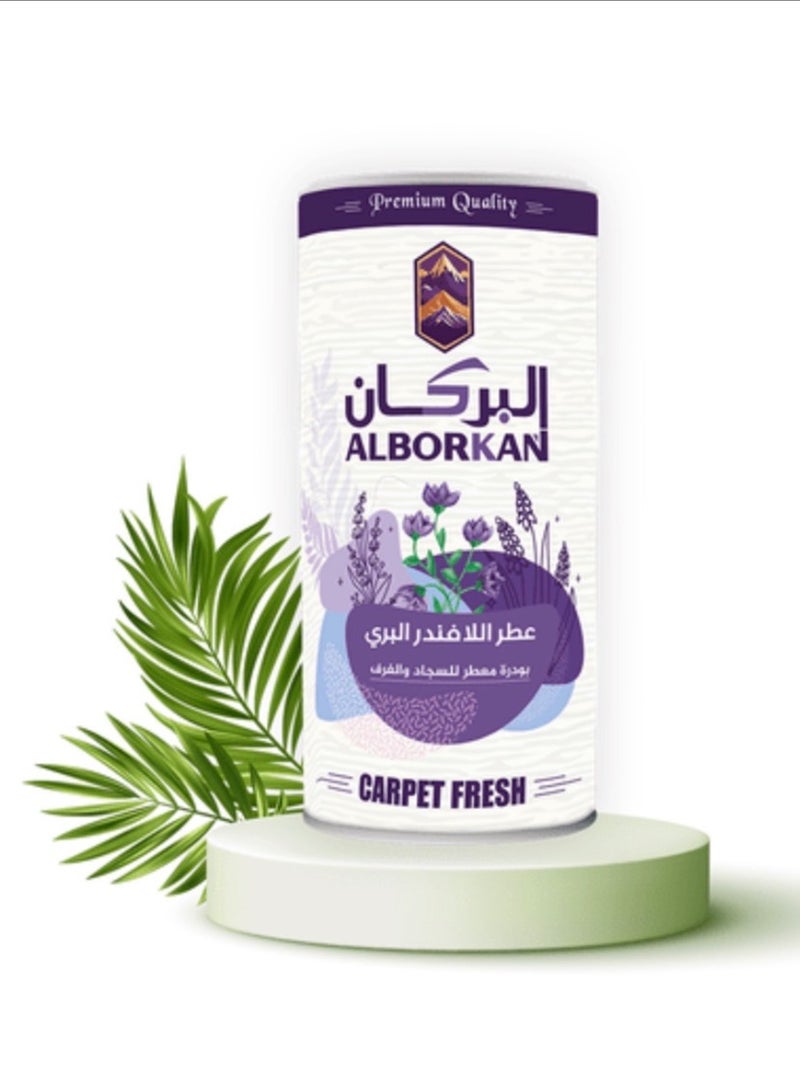 AL Borkan Refreshing Powder for Carpets, Upholstery, and Rugs in Two Different Scents: Wild Lavender and Sea Breeze. A deodorizing and refreshing powder that freshens the air, eliminates unpleasant odors, and leaves carpets with a long-lasting fragrant touch - Image 2