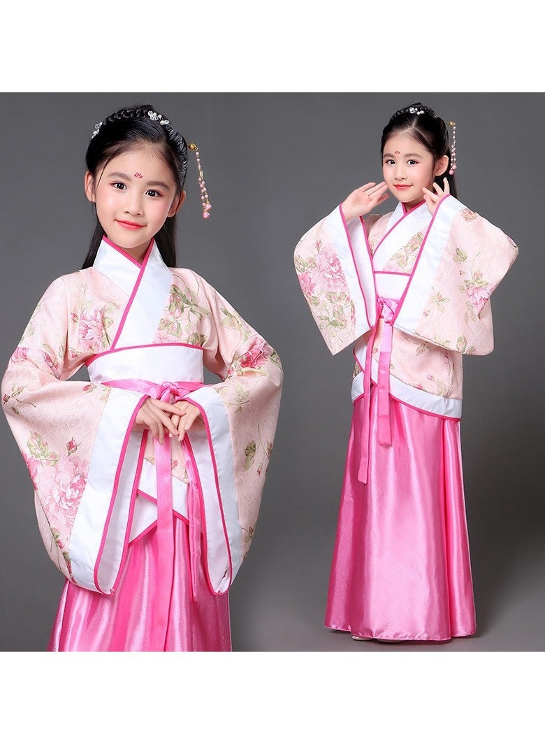 general Traditional Girl's Ancient Hanfu Costume - Elegant Princess Performance Dress for Stage, Cosplay & Cultural Events - Image 1