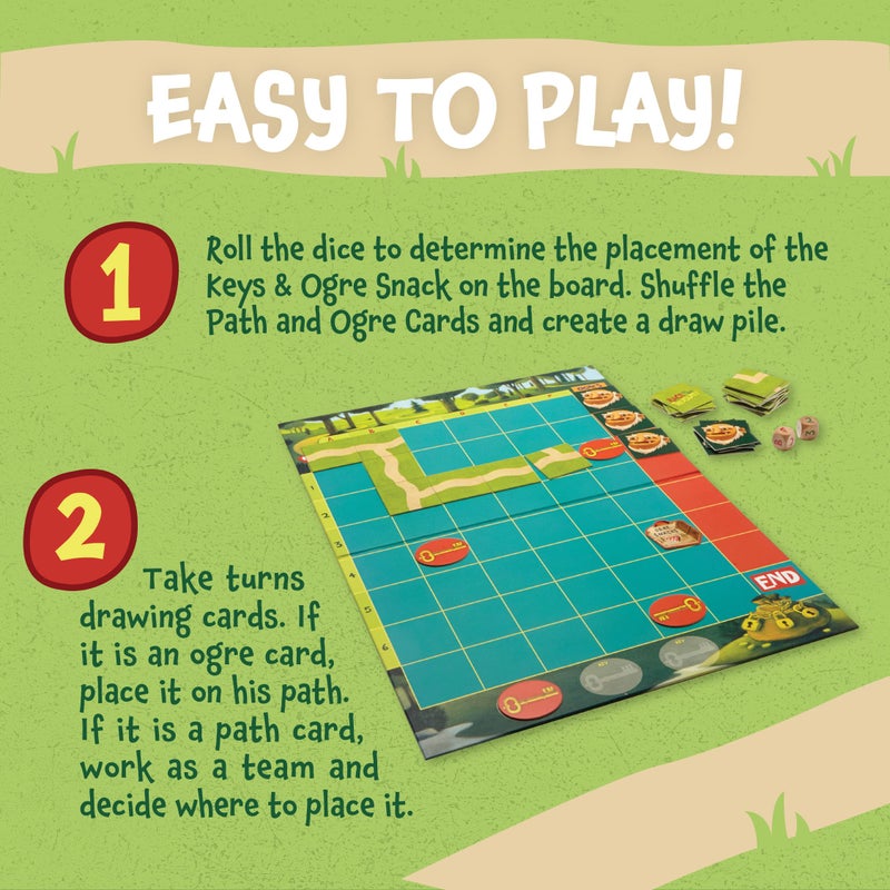 Peaceable Kingdom Race to the Treasure! Cooperative Path Building Game for 2 to 4 Kids Ages 5+ - Image 3