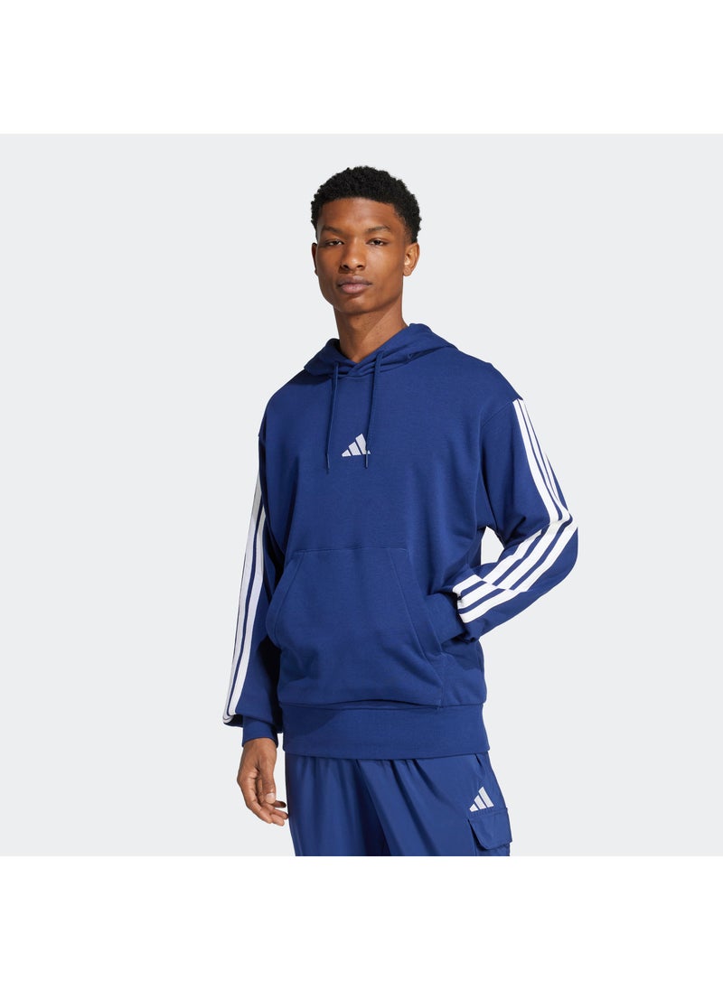 Adidas Essential 3 Stripe French Terry Hoodie  - Image 1
