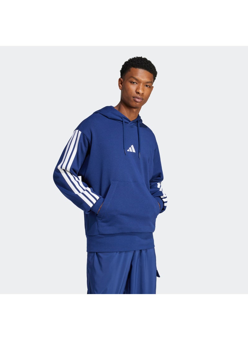 Adidas Essential 3 Stripe French Terry Hoodie  - Image 5