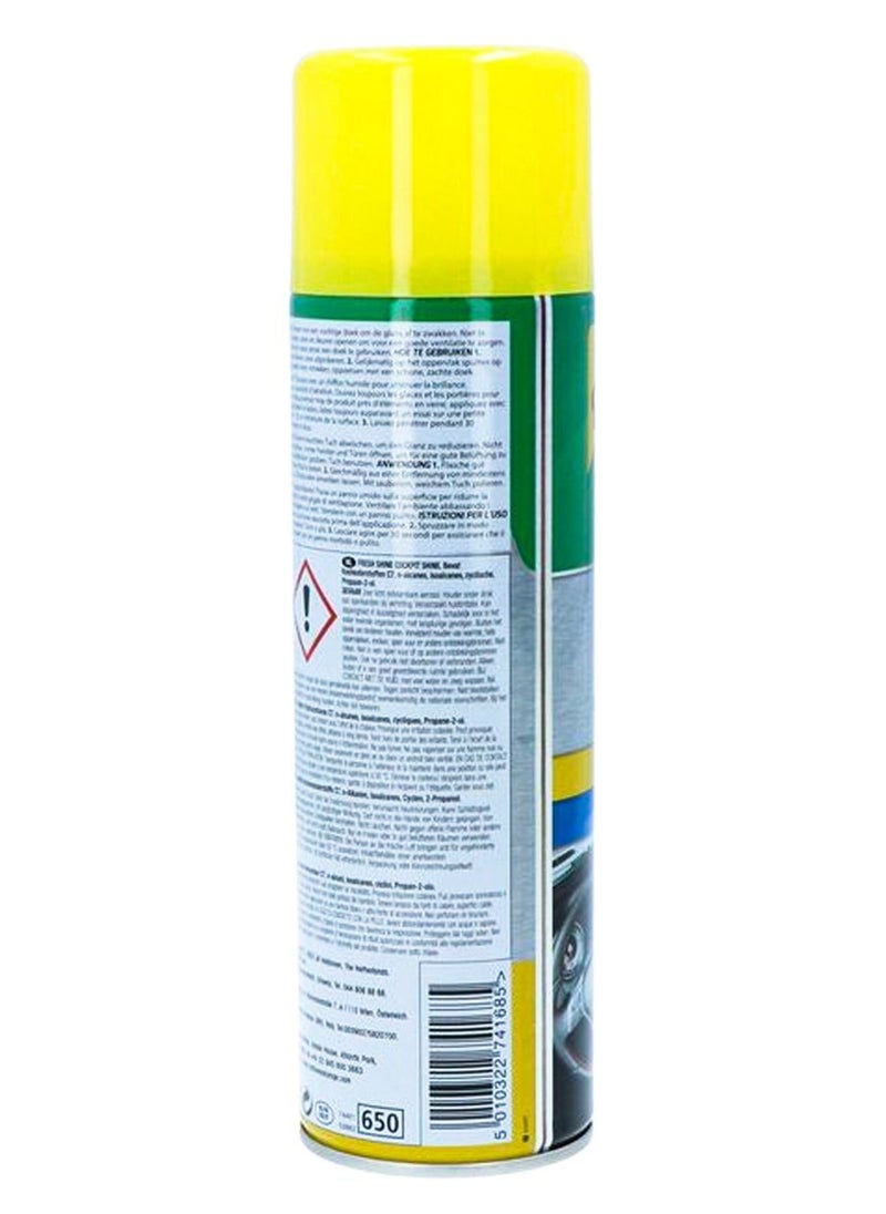 TurtleWax Turtle Wax Fresh Shine Matt Finish Car Cockpit Shine & Air Freshener Citrus Scent - 500ml  - Image 5