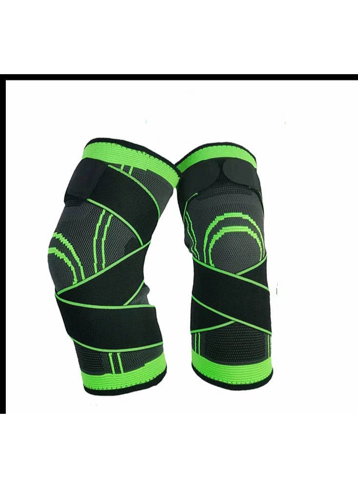 دعامة ركبة قابلة للتعديل مع حزام ضغط – واقي ركبة رياضي للجري والتمارين وتخفيف آلام المفاصل - Image 3