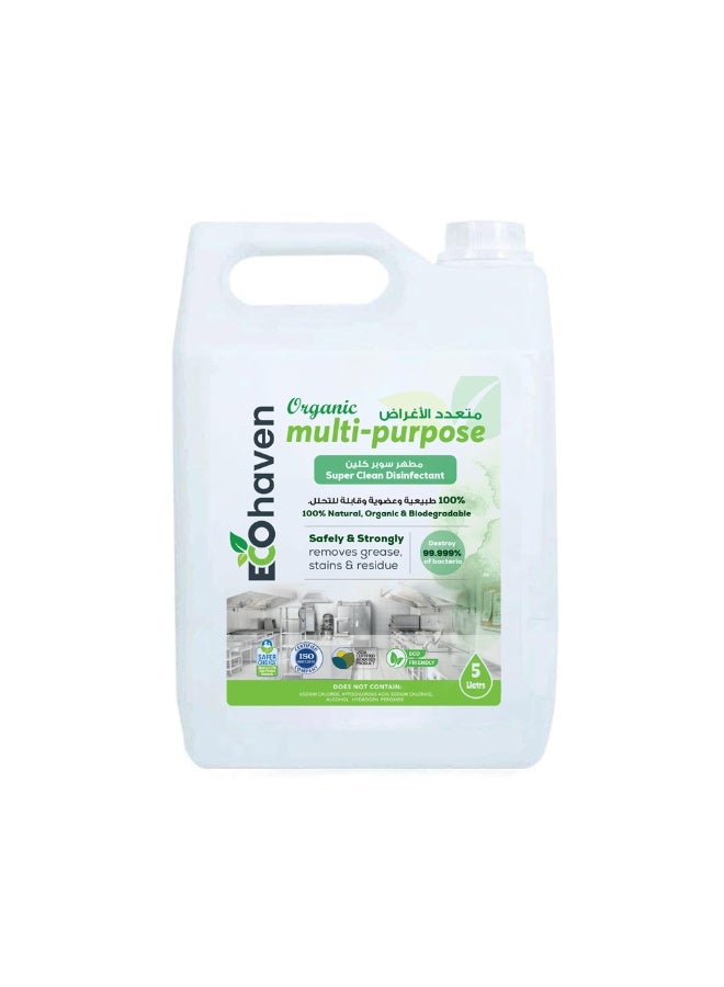 Ecohaven Organic Multi-Purpose Cleaner – 5 Liters | Natural & Eco-Friendly | Tough on Dirt, Gentle on Surfaces | Non-Toxic & Biodegradable | Home, Office & Commercial Use - Image 1