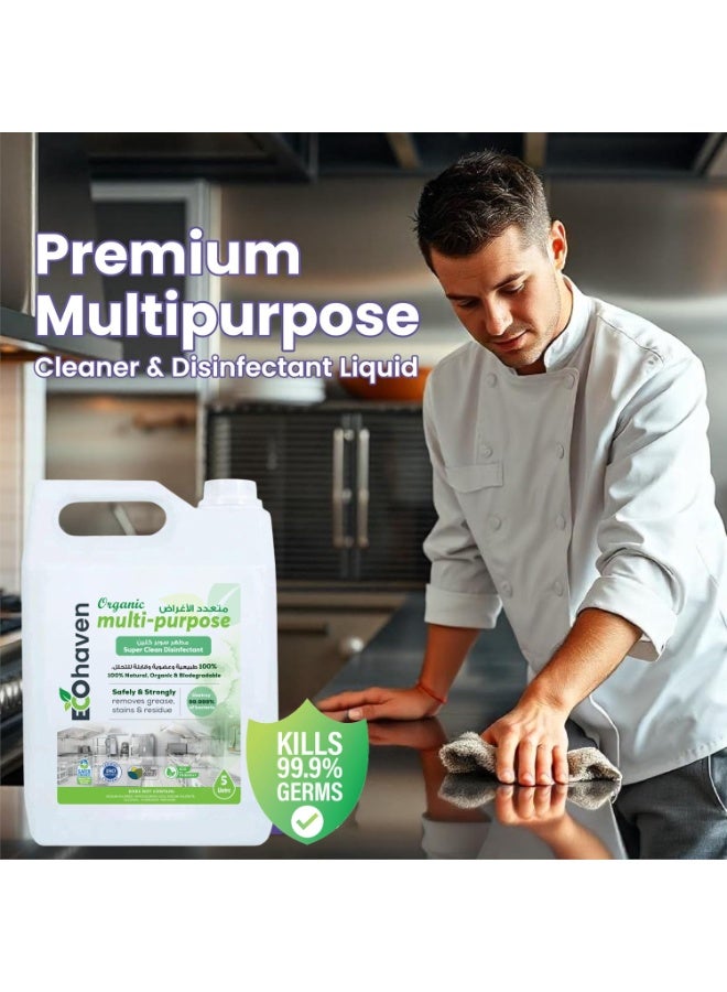 Ecohaven Organic Multi-Purpose Cleaner – 5 Liters | Natural & Eco-Friendly | Tough on Dirt, Gentle on Surfaces | Non-Toxic & Biodegradable | Home, Office & Commercial Use - Image 2