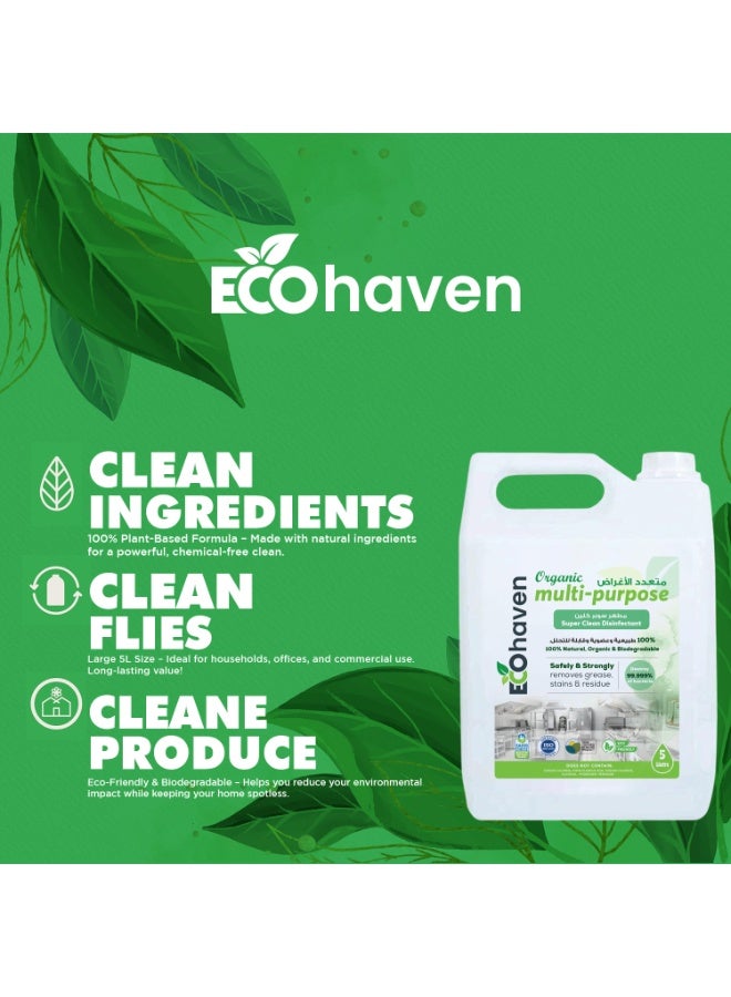 Ecohaven Organic Multi-Purpose Cleaner – 5 Liters | Natural & Eco-Friendly | Tough on Dirt, Gentle on Surfaces | Non-Toxic & Biodegradable | Home, Office & Commercial Use - Image 3