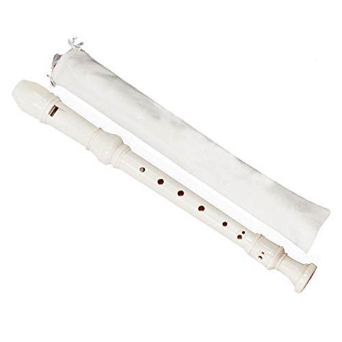 LGEGE ABS Descant Soprano Recorder Instrument for Kids Adults Beginners，Joint Grease, Fingering Chart And Cleaning Kit，German Style (Ivory White) - Image 5