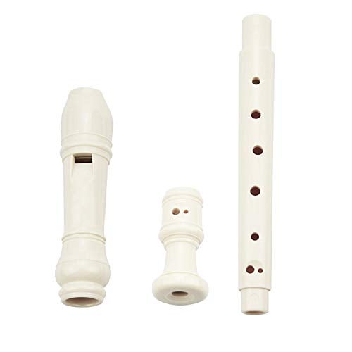 LGEGE ABS Descant Soprano Recorder Instrument for Kids Adults Beginners，Joint Grease, Fingering Chart And Cleaning Kit，German Style (Ivory White) - Image 2