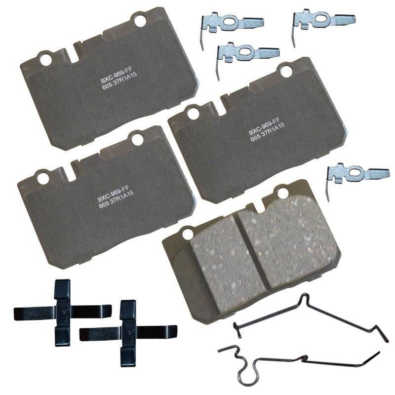 بنديكس وسادات فرامل أمامية سيراميكية Bendix Premium SBC665 لسيارة لكزس LS400 موديلات 2000-1995 - Image 1
