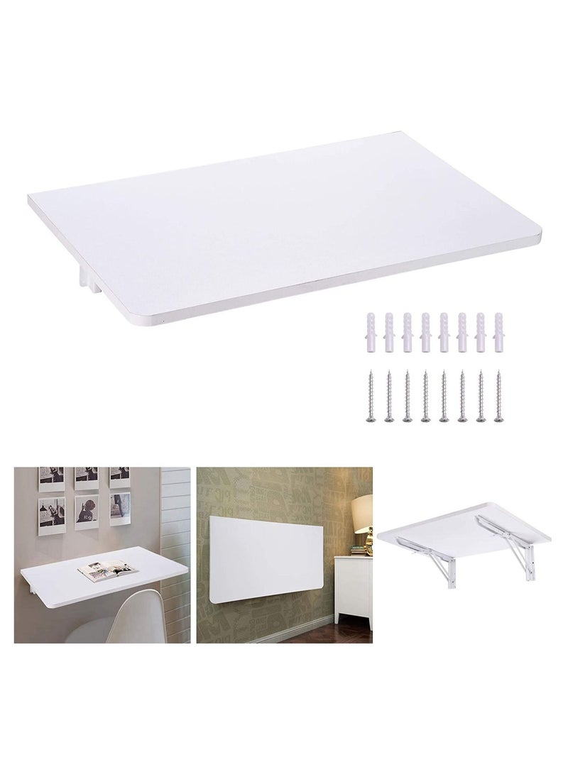 CATANES Folding Wall Desk Wall Mounted Desk Floating Desk Table Computer Laptop Study Desk for Home Office Small Spaces 30*60 cm - Image 5