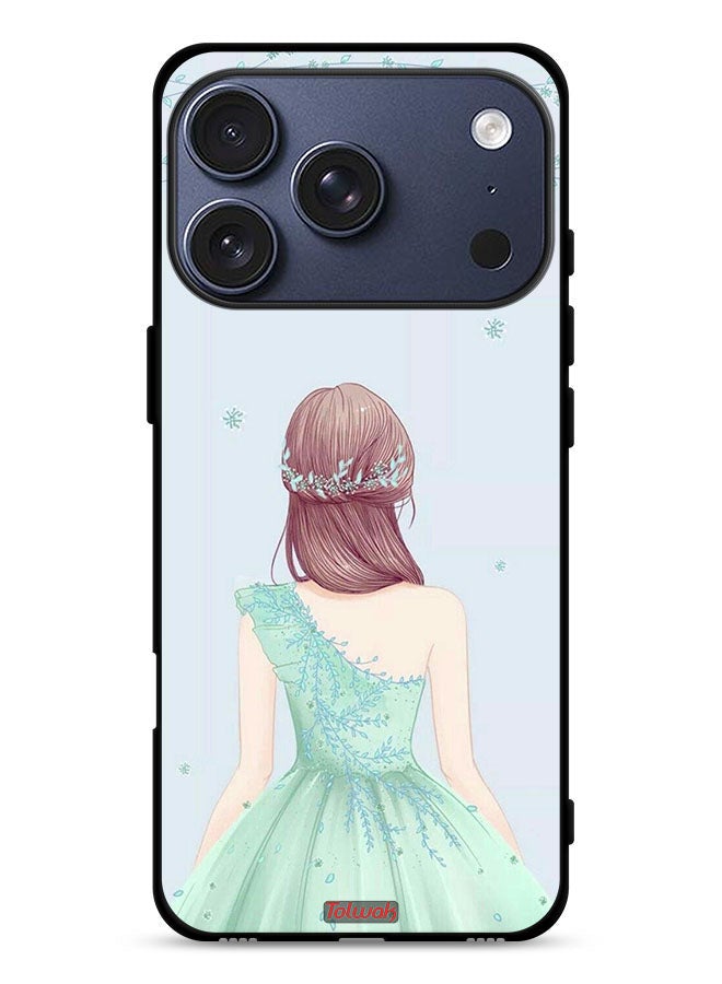 Tolwak Apple iPhone 17 Pro Protective Case Cover Cute Girl In Floral Dress - Image 1