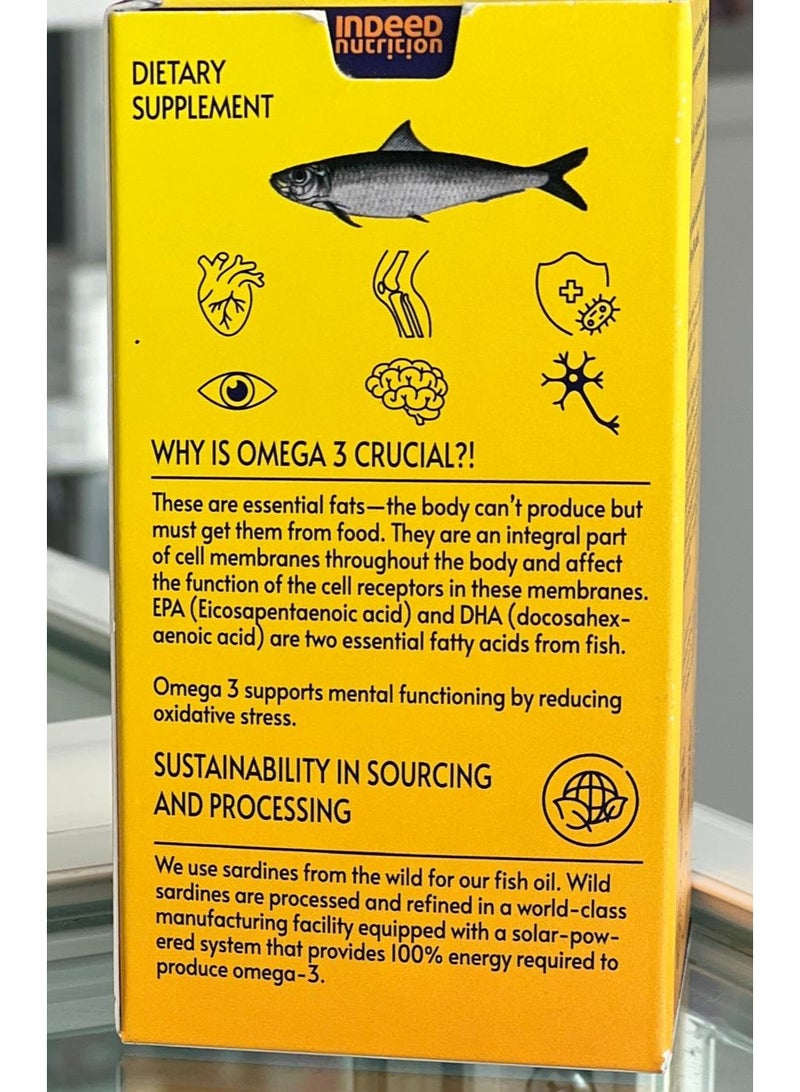 إنديد نيوتريشن أوميجا 3 2000 ملغ كبسولات هلامية 60 كبسولة - Image 2