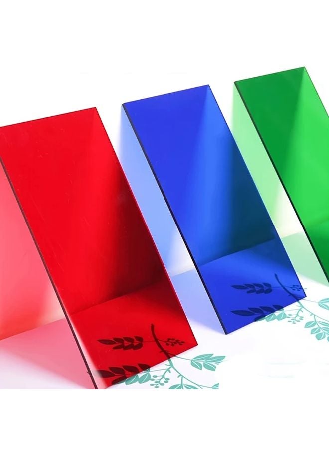 Yellow Acrylic Sheet 2pcs 11 81x23 62 Inch Transparent PC for DIY Crafts - Image 2