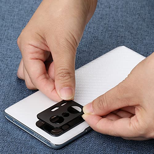 Ibywind Screen Protector For Xiaomi 11T/11T Pro(5G),with 2Pcs Tempered Glass,1Pc Camera Lens Protector,1Pc Backing Carbon Fiber Film [Fingerprint Reader,Easy to install] - Image 5