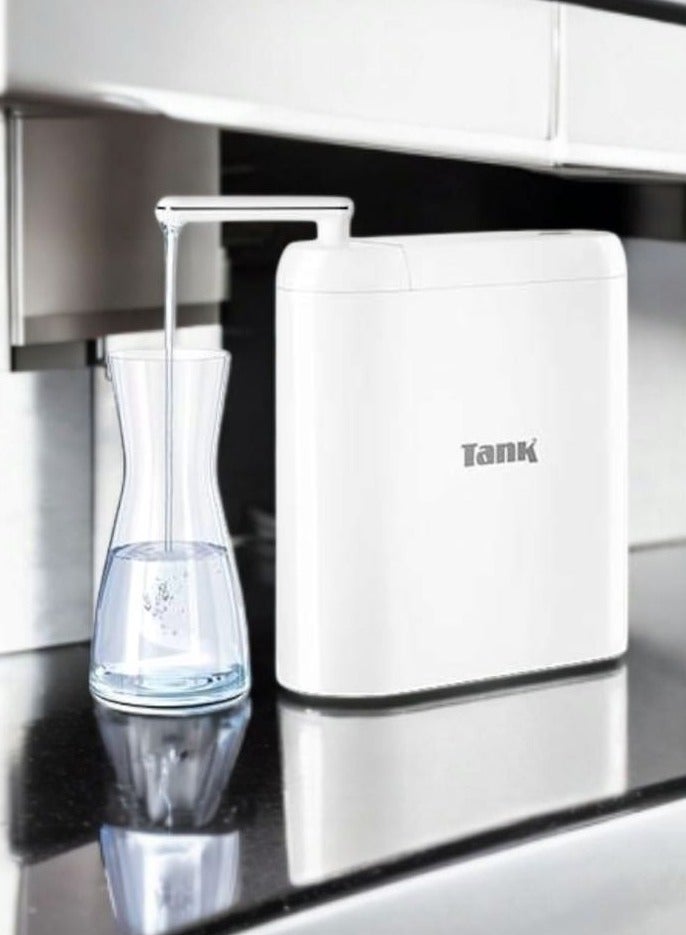 تانك فلتر مياه تانك برو - 6 وظائف تنقية مضغوطة الابيض موقت رقمي