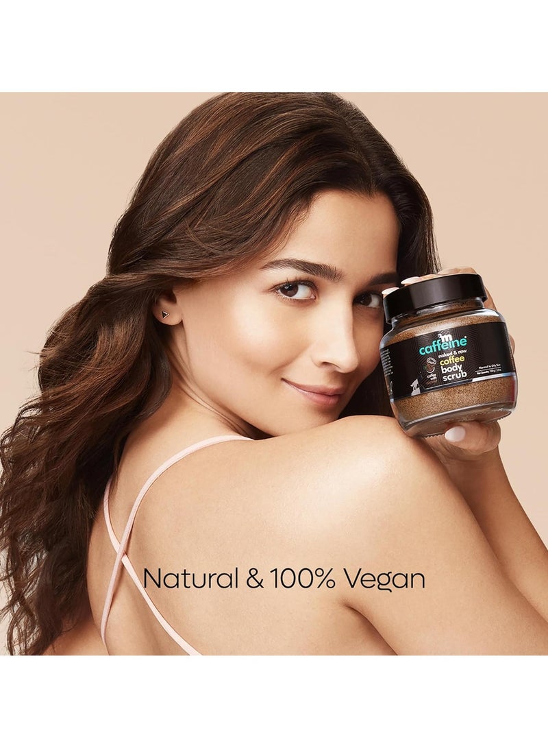 MCaffeine mCaffeine Exfoliating Coffee Body Scrub for Tan Removal & Soft-Smooth Skin | For Women & Men | De-Tan Bathing Scrub with Coconut Oil, Removes Dirt & Dead Skin from Neck, Knees, Elbows & Arms - 100gm  - Image 3