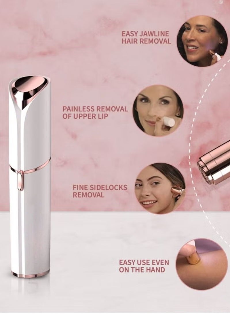 فلوليس مزيل شعر الوجه فلوليس أبيض/ذهبي وردي - Image 4