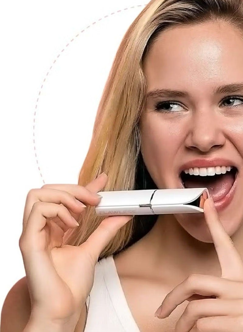 فلوليس مزيل شعر الوجه فلوليس أبيض/ذهبي وردي - Image 3