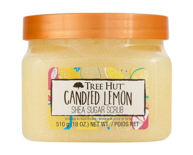 Tree Hut Shea Sugar Scrub Candied Lemon 18oz Ultra Hydrating and Exfoliating Scrub for Nourishing Essential Body Care - Image 1