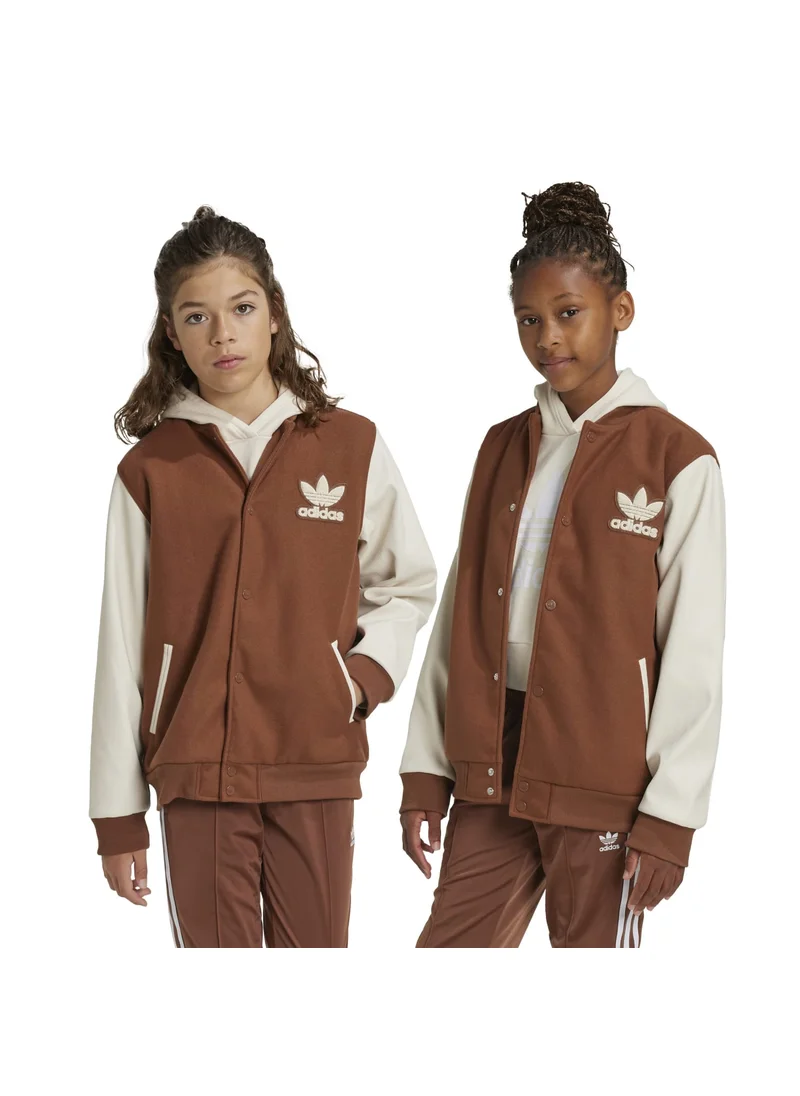 اديداس adidas VRCT JACKET Brown Originals Kids JACKETS