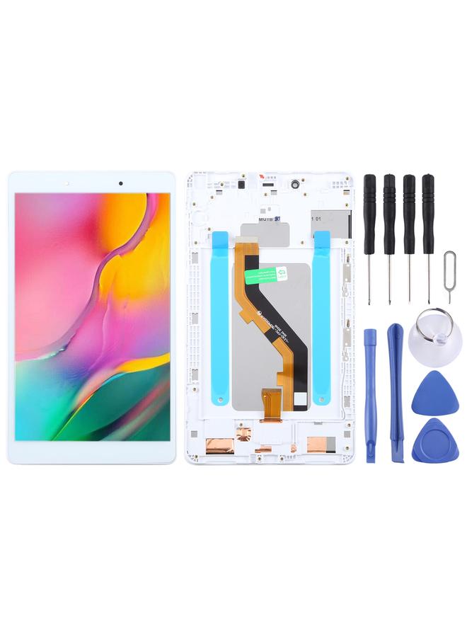 erorex Replacement For Samsung Galaxy Tab A 8.0 2019 SM-T290 WiFi Edition Original LCD Screen Digitizer Full Assembly with Frame White - Image 1