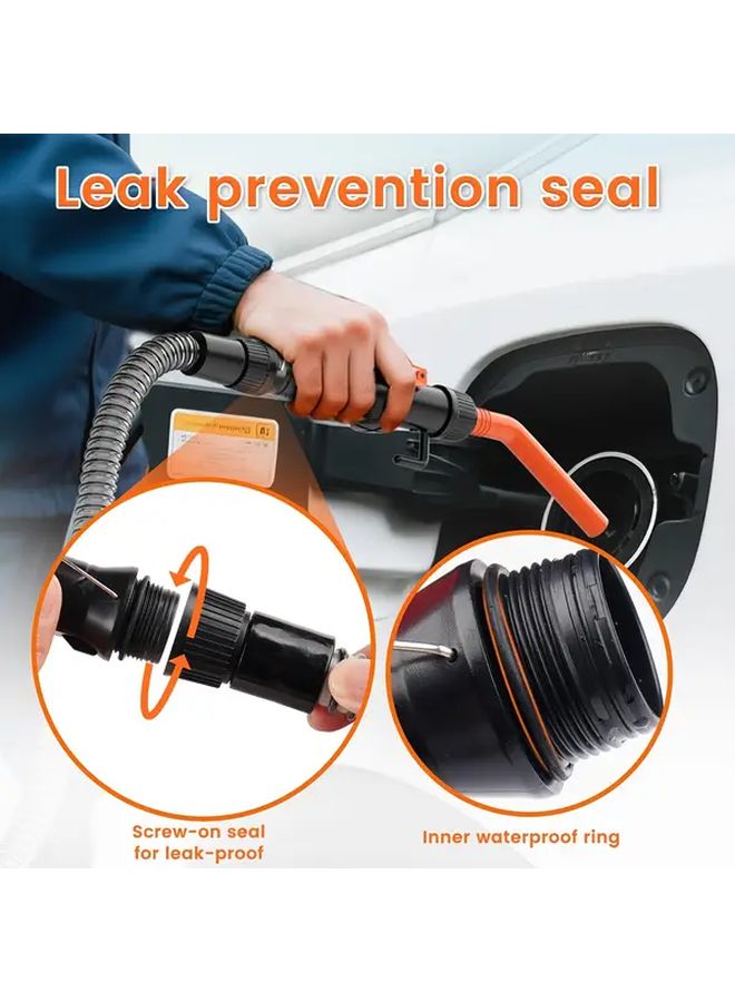 Orange Portable Electric Oil Pump Battery Powered Manual Fuel Transfer Pump For Gasoline Diesel Oil Multi Purpose 2 4 Gallons - Image 4