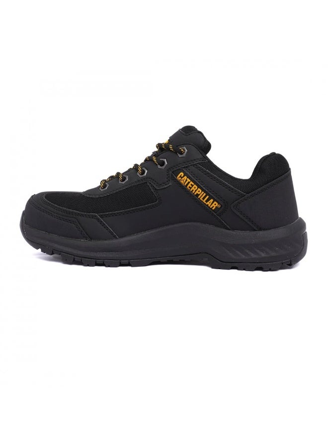 CATERPILLAR حذاء CAT للرجال Elmore ST - رأس فولاذي S1PS، مقاوم للانزلاق، مقاوم للحرارة وزيوت الوقود، نعل وسط مريح EVA - أسود - Image 3