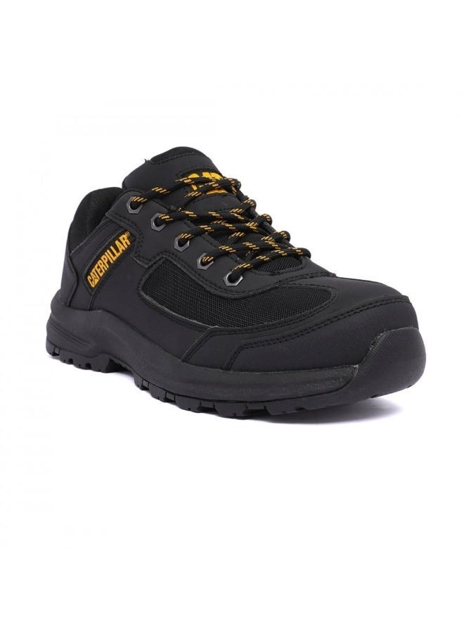 CATERPILLAR حذاء CAT للرجال Elmore ST - رأس فولاذي S1PS، مقاوم للانزلاق، مقاوم للحرارة وزيوت الوقود، نعل وسط مريح EVA - أسود - Image 4