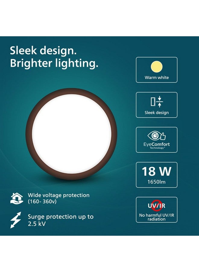 PHILIPS 18W LED Surface Ceiling Light | Decorative Saturn Ceiling Light for Home| Warm White, Pack of 1 - Image 2