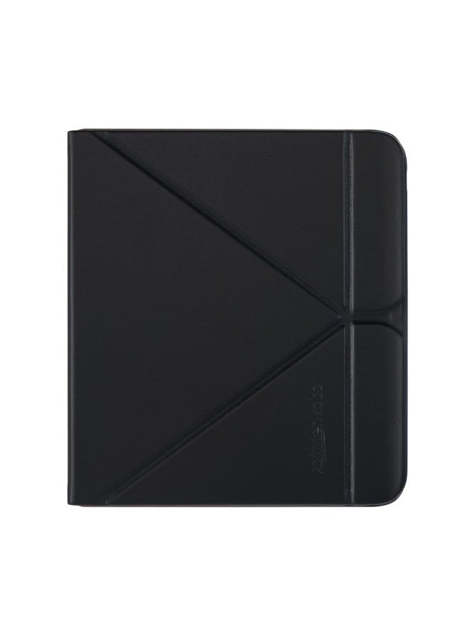 كوبو غلاف Kobo Libra Colour SleepCover | أسود | تقنية السكون/الاستيقاظ | حامل مدمج ثنائي الاتجاه | جلد نباتي | متوافق مع قارئ الكتب الإلكترونية Kobo Libra Colour مقاس 7 بوصات - Image 1