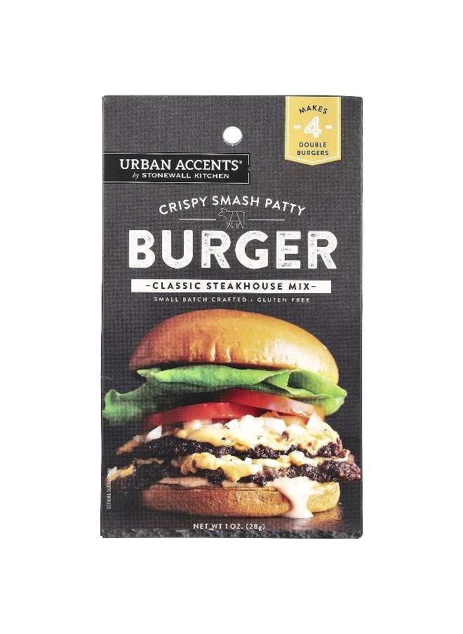 URBAN ACCENTS Urban Accents, Crispy Smash Patty Burger, Classic Steakhouse Mix, 1 oz (28 g)  - Image 1