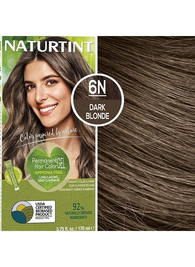 NATURTINT Permanent Hair Color 6N Dark Blonde (Pack of 6), Ammonia Free, Vegan, Cruelty Free, up to 100% Gray Coverage, Long Lasting Results  - Image 5