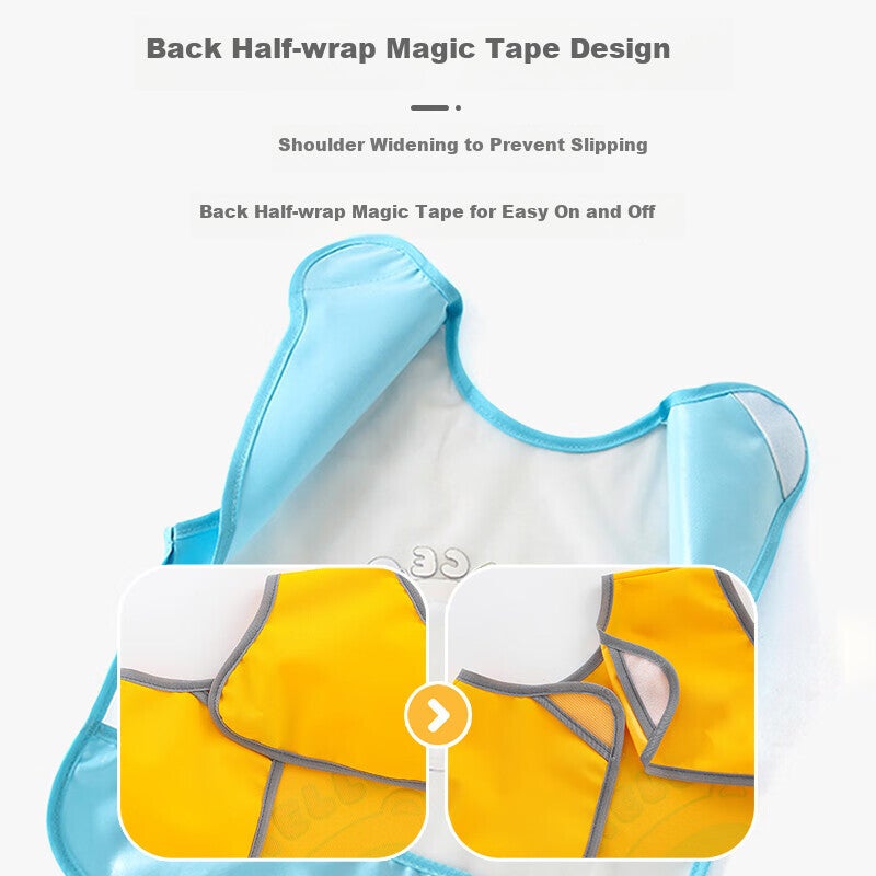 9I9 Baby Eating Smock Sleeveless Bib Waterproof Stain-Proof Splash-Proof Painting Apron 2-Pack A459 - Image 1