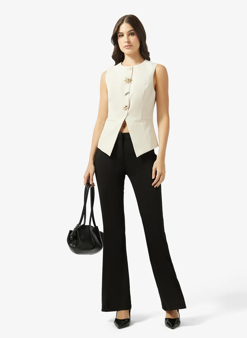 VERO MODA Vmdaria Flared Mid Waist Pants