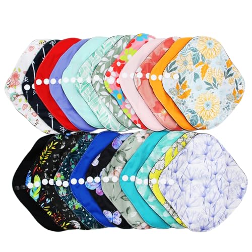Asenappy Random Prints Small Size Cloth Menstrual Pads Reusable Sanitary Pads S5 PCSRandom Prints - Image 1