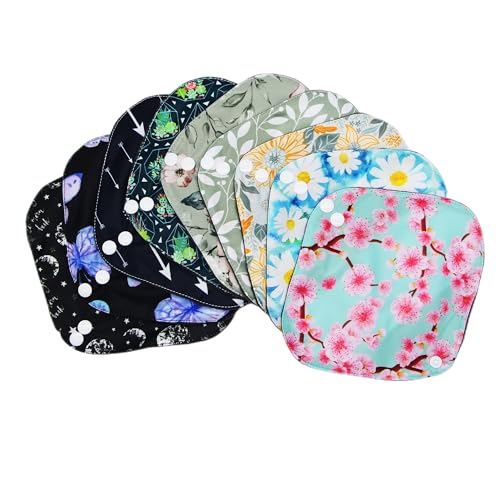 Asenappy Random Prints Small Size Cloth Menstrual Pads Reusable Sanitary Pads S5 PCSRandom Prints - Image 3