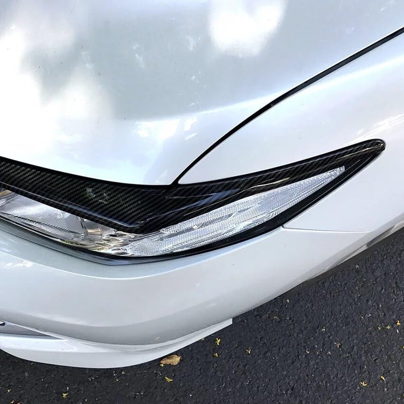 QASULER Car Headlight Eyebrow Trim for Toyota Camry XV70 - Image 4