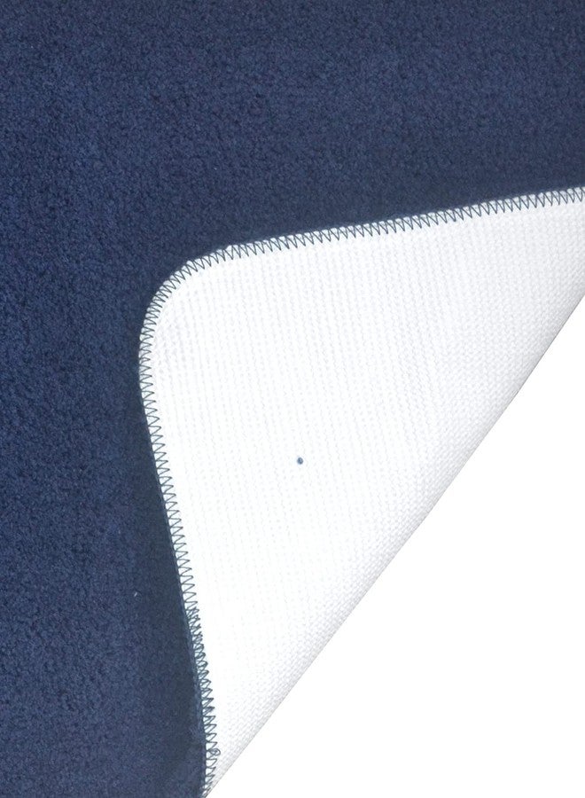 BIANCA Thick Ultra Soft Anti Slip Bath Mat (Aerocore Tech) -1pc Medium (Plush) | Bath Mat, Bath Rug Suitable for Bathroom | with Super Water Absorbency & Quick Dry Technology Solid-Navy Blue - Image 4
