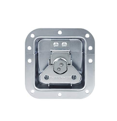 Penn Elcom Butterfly Medium Latch Set of 4 | Zinc Finish Flight Case Hardware | Heavy Duty Recessed Plain Dish Latches for Road Cases, Rack Cases, DJ & Touring Equipment - Image 2