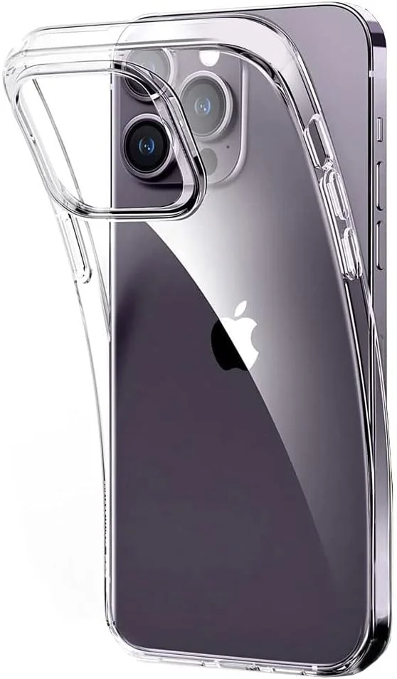 بلو بيك جراب BluePeak لهاتف iPhone 14 Pro Max، غطاء حماية ممتص للصدمات، ظهر شفاف مقاوم للاصفرار، متوافق مع iPhone 14 (شفاف)