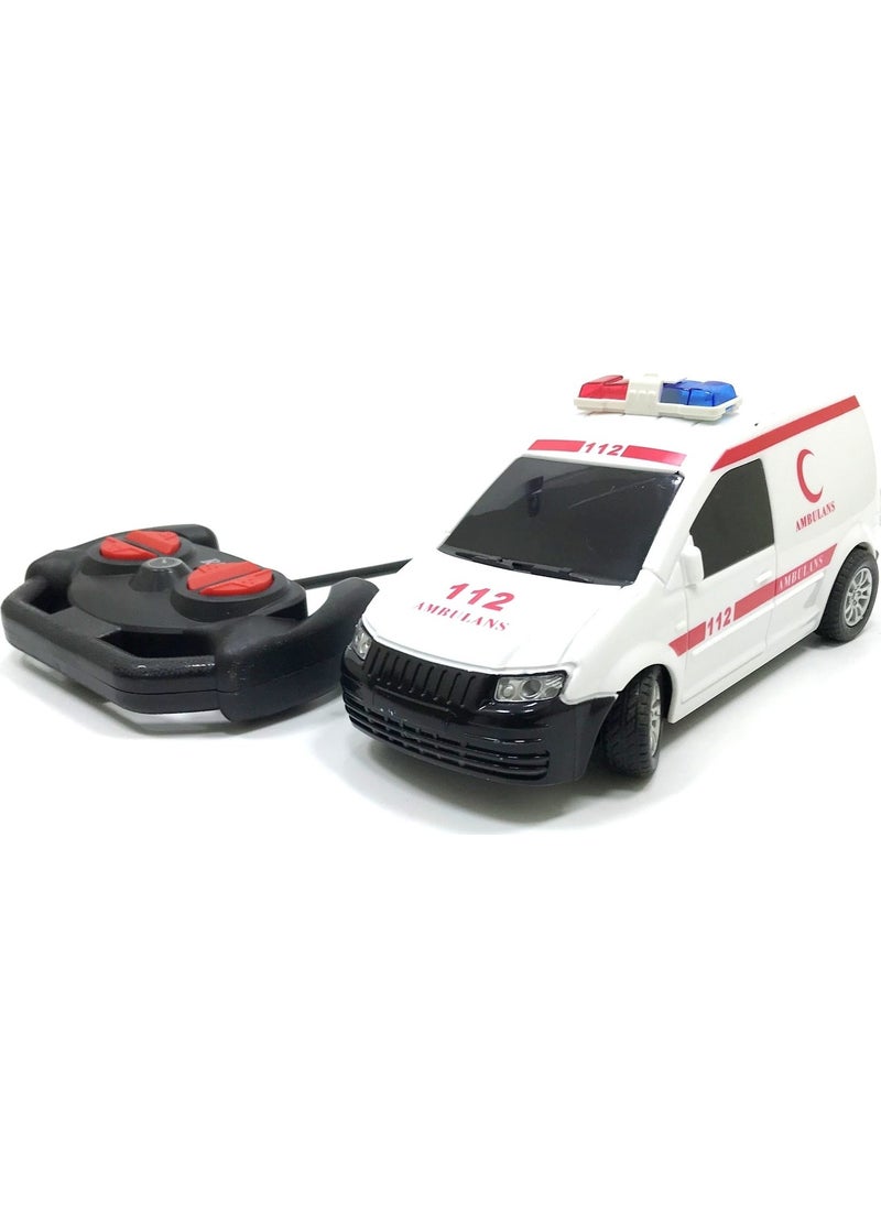 Duman Oyuncak - Duman Toy 1:24 Remote Control Toy First Aid Vehicles - Ambulance - Image 1