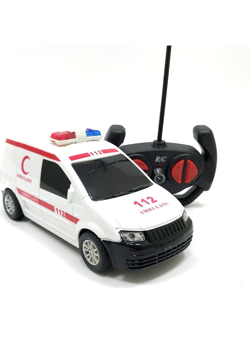 Duman Oyuncak - Duman Toy 1:24 Remote Control Toy First Aid Vehicles - Ambulance - Image 1