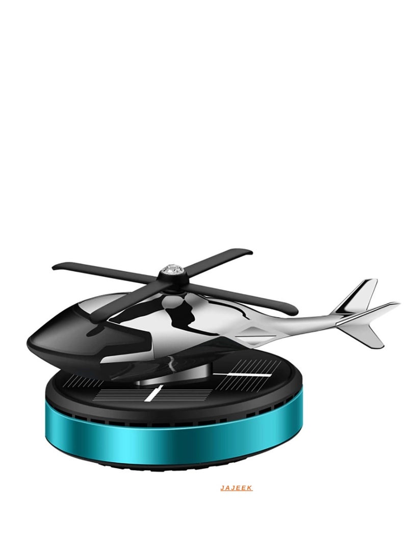 Car Air Freshener – Solar Powered Rotating Incense Diffuser Alloy – Home & Car Decor Accessories (Blue) – Stylish, Eco-Friendly, and Fragrant – Perfect for Cars, Offices, and Home Spaces – Blue Alloy Design with Rotating Aroma Dispensing Feature