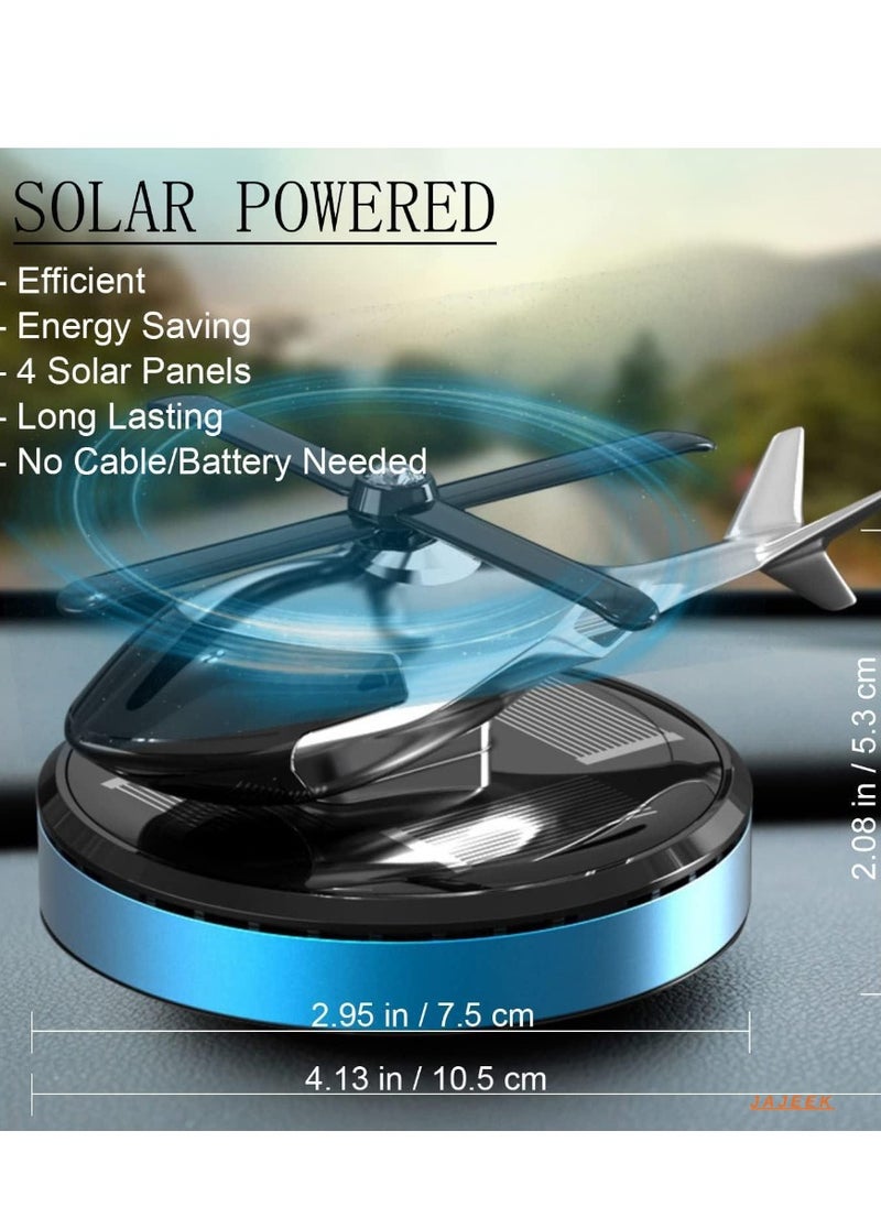Car Air Freshener – Solar Powered Rotating Incense Diffuser Alloy – Home & Car Decor Accessories (Blue) – Stylish, Eco-Friendly, and Fragrant – Perfect for Cars, Offices, and Home Spaces – Blue Alloy Design with Rotating Aroma Dispensing Feature