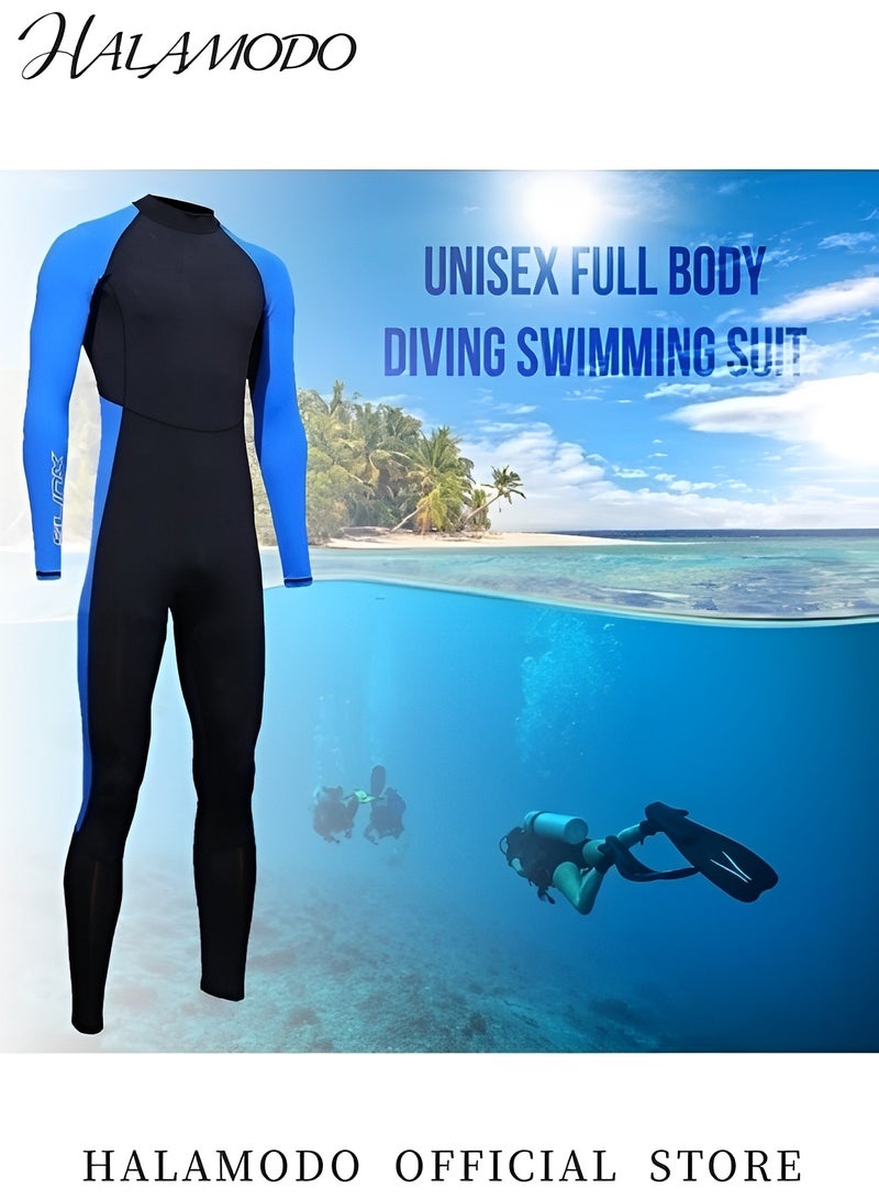 HALAMODO Men's Wetsuits Full Body Dive Wetsuit Sports Skins Rash Guard Neoprene Wet Suit Back Front Zip in Cold Water for Surfing & Swimming & Diving & Swimming & Kayaking & Sailing - Image 3